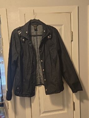 Rocawear Dark Blue Denim Button Jacket 💙 PRE LOVED